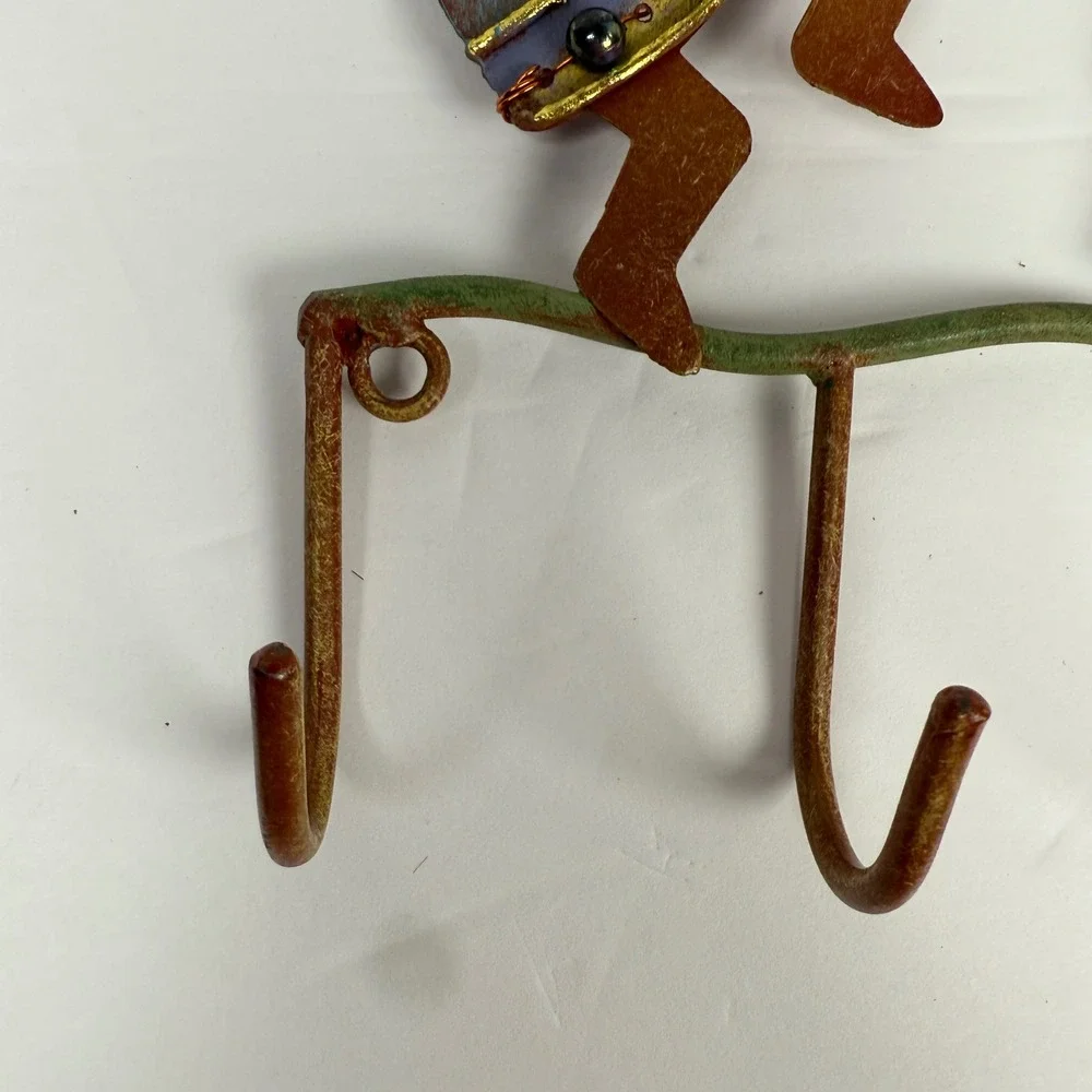 Kokopelli Wall Hooks metal Southwest 2pc Set